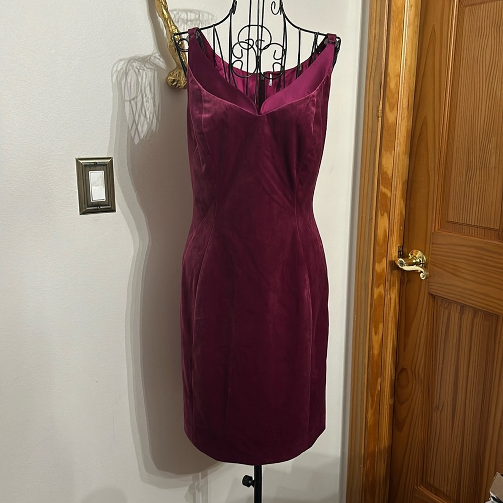 Burgundy dress